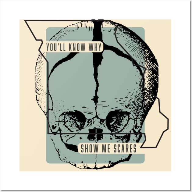 You'll Know Why Skull Wall Art by Show Me Scares Podcast